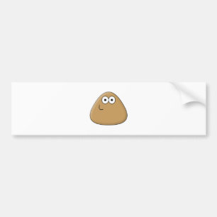 Pegatina Para Coche Happy Pou - Bumper Sticker