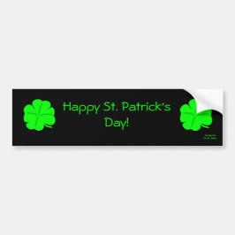 Pegatina Para Coche Happy St. Patrick's Day Bumper Sticker