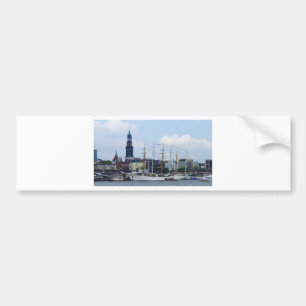 Pegatina Para Coche Harbour de Hamburgo Hafen Michel Deutschland Schif