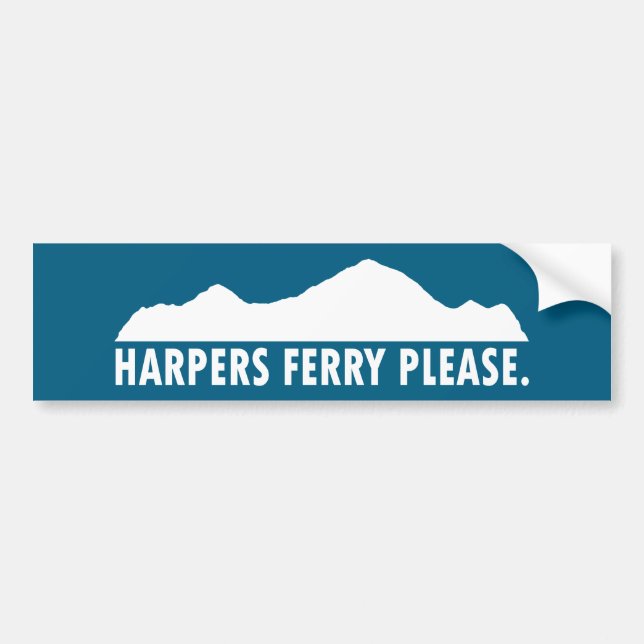 Pegatina Para Coche Harpers Ferry West Virginia (Frente)