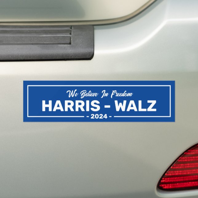 Pegatina Para Coche Harris 2024 Creemos En La Libertad (en coche)