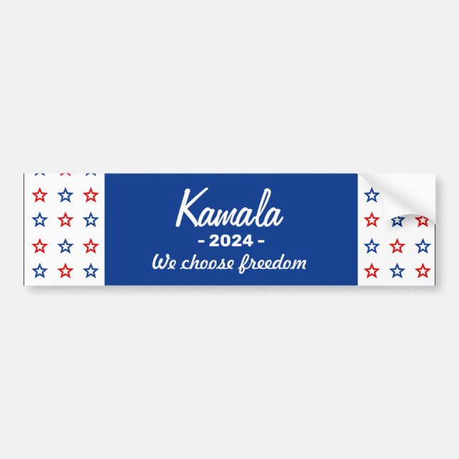 Pegatina Para Coche Harris 2024 - Elegimos la libertad (Frente)
