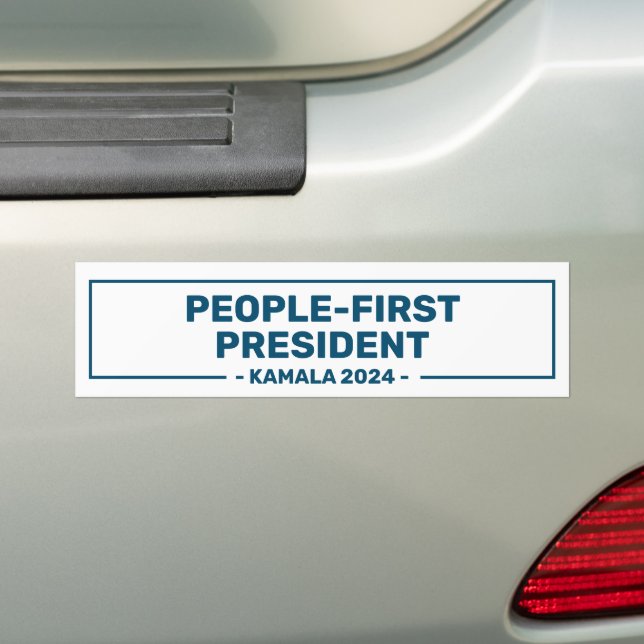 Pegatina Para Coche Harris 2024 Primer presidente del pueblo (en coche)