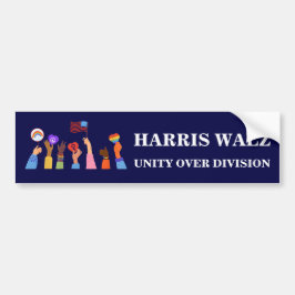 Pegatina Para Coche Harris Waltz 2024 Unity Over Division