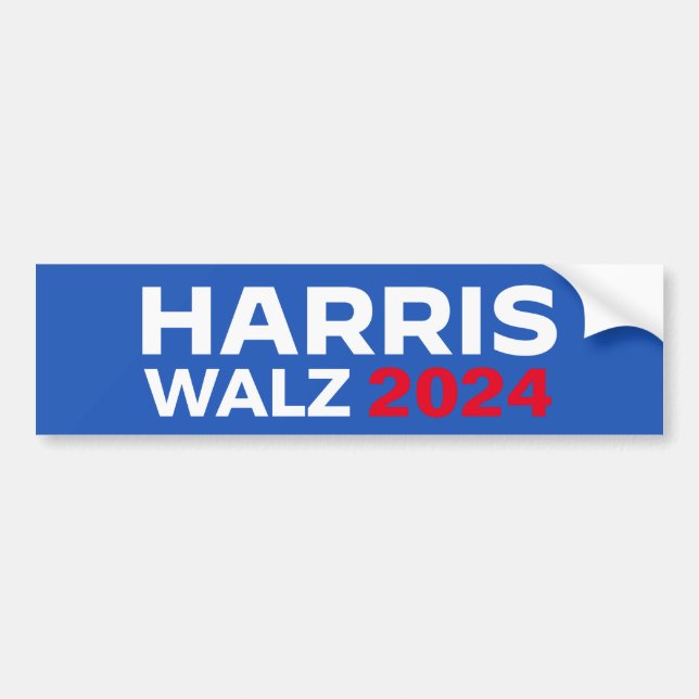 Pegatina Para Coche Harris Walz 2024 (Frente)