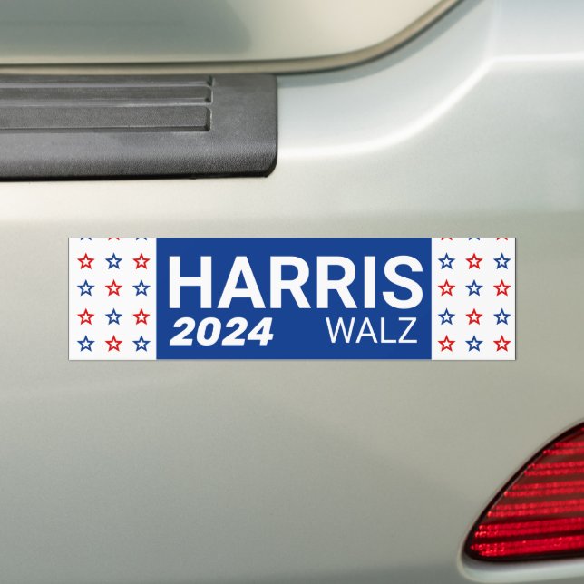Pegatina Para Coche Harris Walz 2024 (en coche)