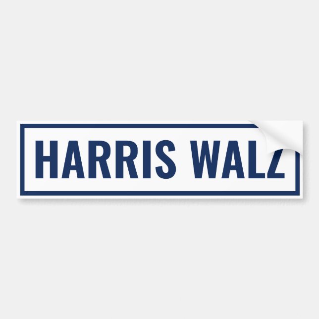 Pegatina Para Coche Harris Walz 2024 (Frente)