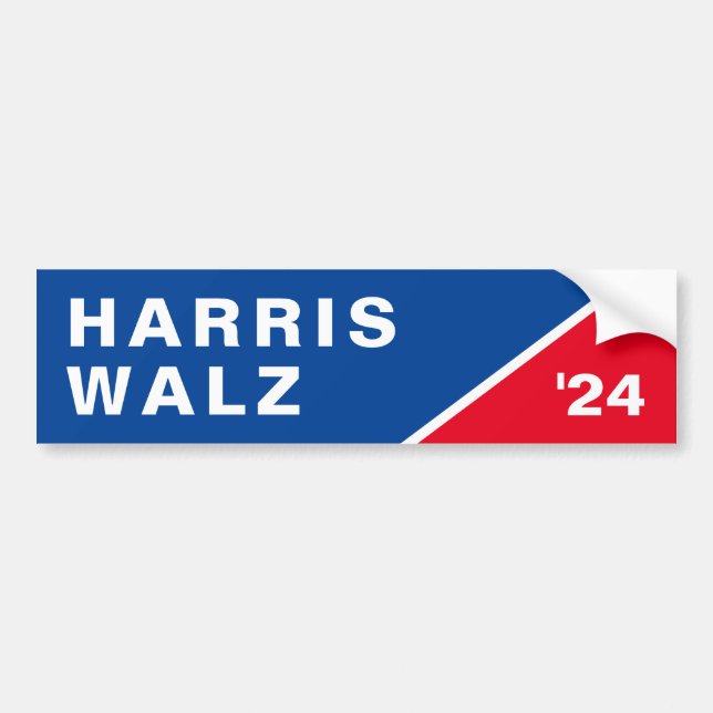 PEGATINA PARA COCHE HARRIS WALZ 2024 (Frente)