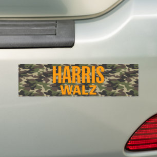 Pegatina Para Coche Harris Walz 2024 Camo