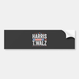 Pegatina Para Coche Harris Walz 2024 Elecciones Kamala Tim Waltz
