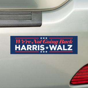 Pegatina Para Coche Harris Walz 2024 No vamos a volver