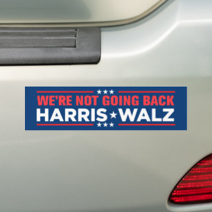Pegatina Para Coche Harris Walz 2024 No vamos a volver