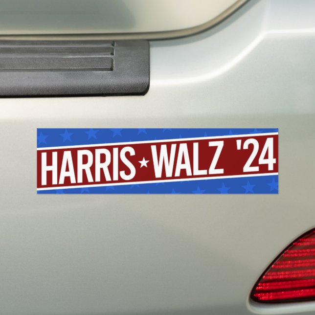 Pegatina Para Coche Harris Walz '24 (en coche)
