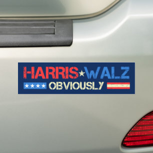 Pegatina Para Coche Harris Walz Obviamente Kamala Harris Waltz 2024