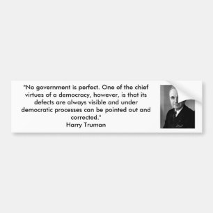 Pegatina Para Coche Harry Truman - democracia