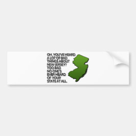 Pegatina Para Coche ¿Has oído muchas cosas malas de NJ?