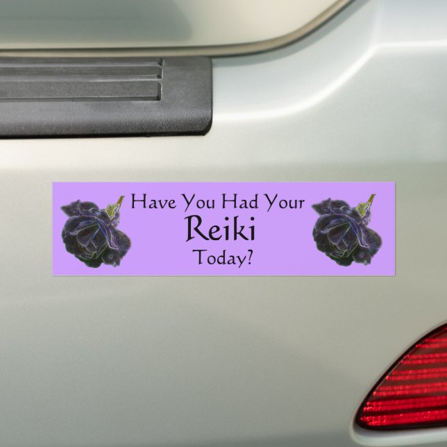 Pegatina Para Coche ¿Has Tenido Tu Reiki Hoy Rosa  (en coche)
