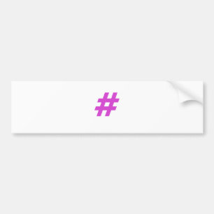 Pegatina Para Coche Hashtag