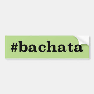 Pegatina Para Coche Hashtag Bachata