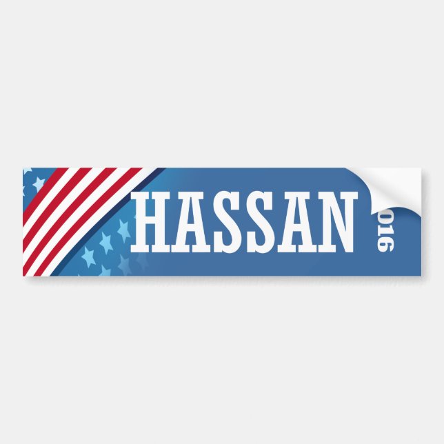 PEGATINA PARA COCHE HASSAN 2016 (Frente)