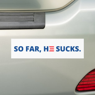 Pegatina Para Coche Hasta Ahora, Biden Se Sumerge.