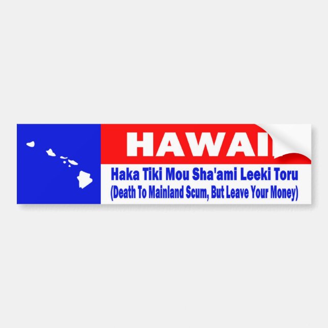 PEGATINA PARA COCHE HAWAII (Frente)