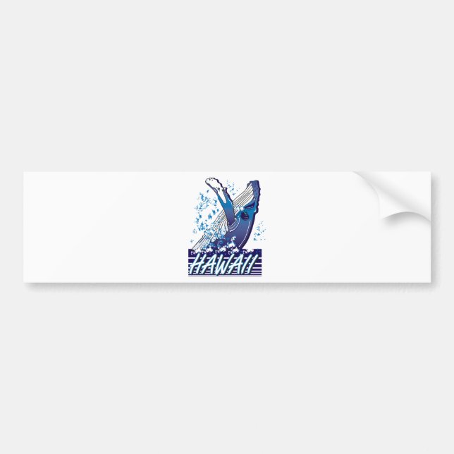 Pegatina Para Coche Hawaii-Ballena (Frente)