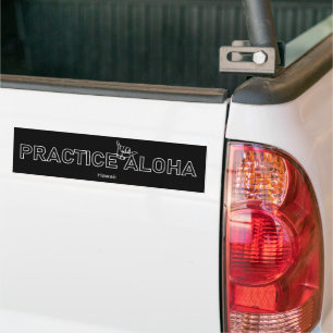 Pegatina Para Coche Hawaii - Practica Aloha Shaka (suelta)