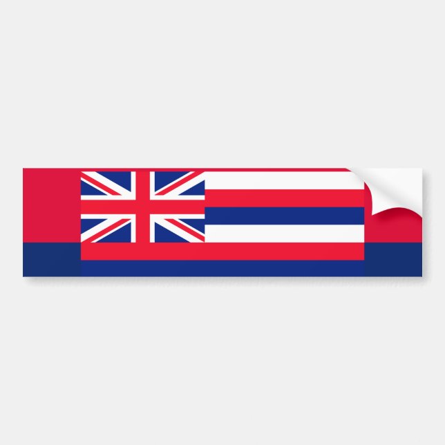 Pegatina Para Coche Hawaii State Flag Design Decor (Frente)
