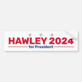 Pegatina Para Coche Hawley 2024 bumper sticker