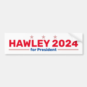 Pegatina Para Coche Hawley 2024 bumper sticker