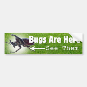 Pegatina Para Coche Hay Errores... Rhino Beetle Bumper Sticker
