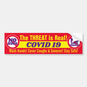 Pegatina Para Coche Haz TU Parte: COVID 19 ( Rojo )