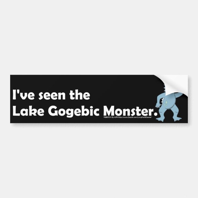 Pegatina Para Coche He visto al monstruo de Gogebic del lago. - (Frente)