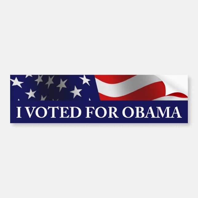 Pegatina Para Coche He votado por Obama (Frente)