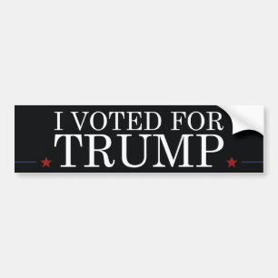 Pegatina Para Coche He votado por Trump