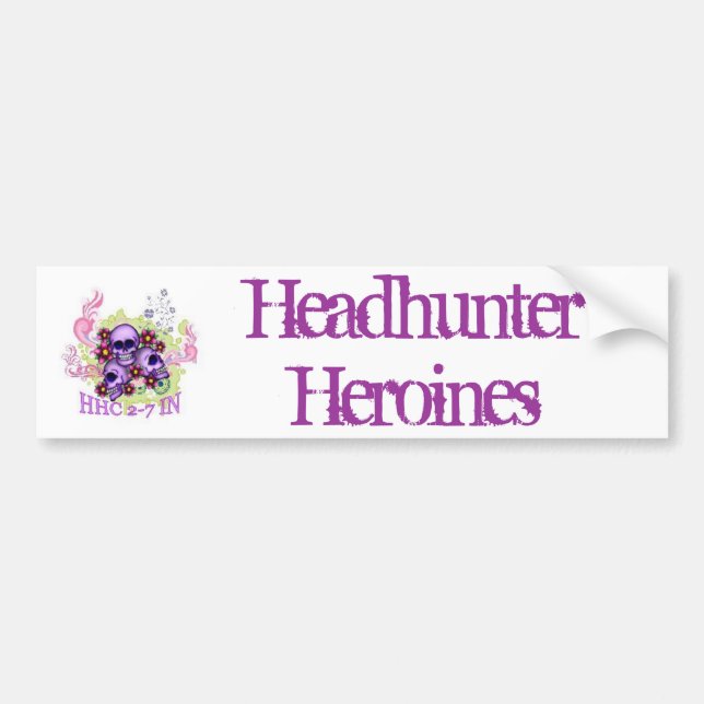 Pegatina Para Coche HeadhunterHeroines (Frente)