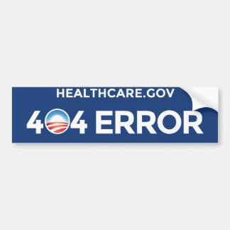 Pegatina Para Coche HealthCare.gov - error 404