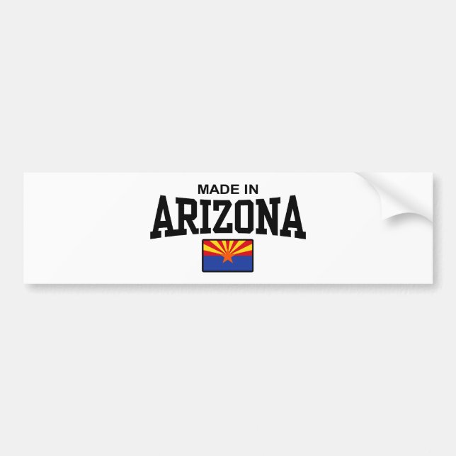 Pegatina Para Coche Hecho en Arizona (Frente)
