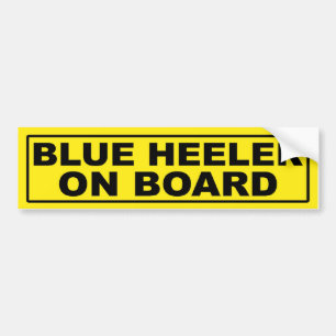 Pegatina Para Coche Heeler azul a bordo