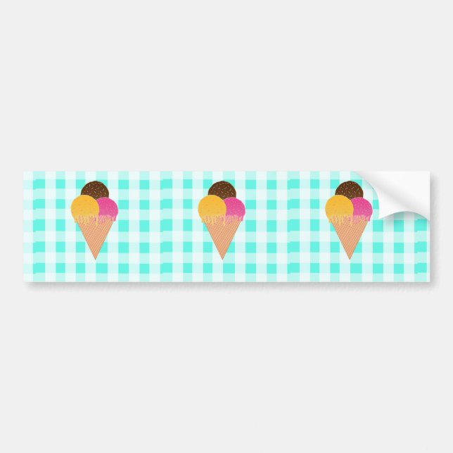 Pegatina Para Coche Helado (Frente)