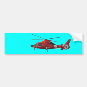PEGATINA PARA COCHE HELICÓPTERO DEL GUARDACOSTAS