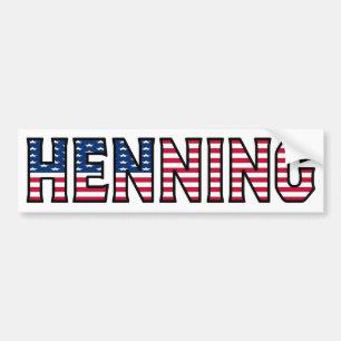 Pegatina Para Coche Henning Name Vorname Estados Unidos Aufkleber Pega