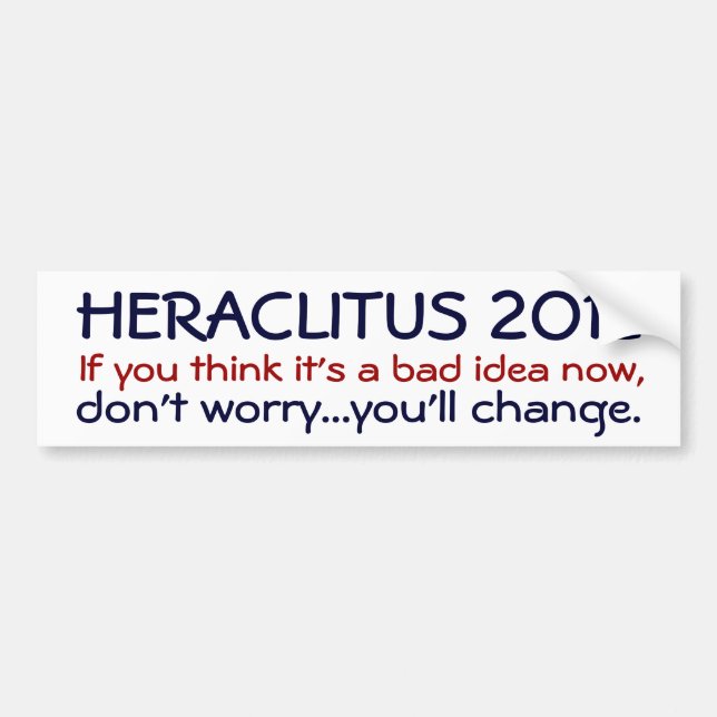 Pegatina Para Coche Heraclitus 2012 (Frente)