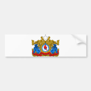 Pegatina Para Coche Heráldica oficial del escudo de armas de Birmania