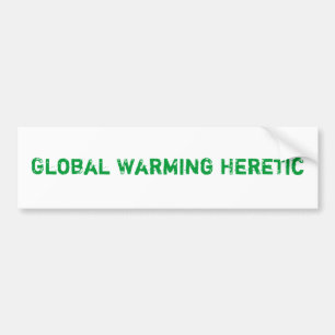 Pegatina Para Coche Hereje del calentamiento del planeta