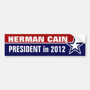 Pegatina Para Coche Herman Cain en 2012