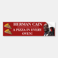 Herman Caín: Una pizza en cada fondo del rojo del