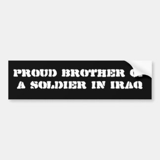 Pegatina Para Coche Hermano orgulloso de un soldado en Iraq