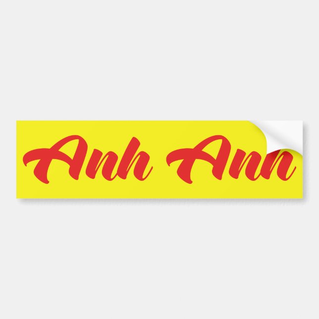 Pegatina Para Coche Hermano Vietnamita - Anh ~ Tien Viene Idioma (Frente)